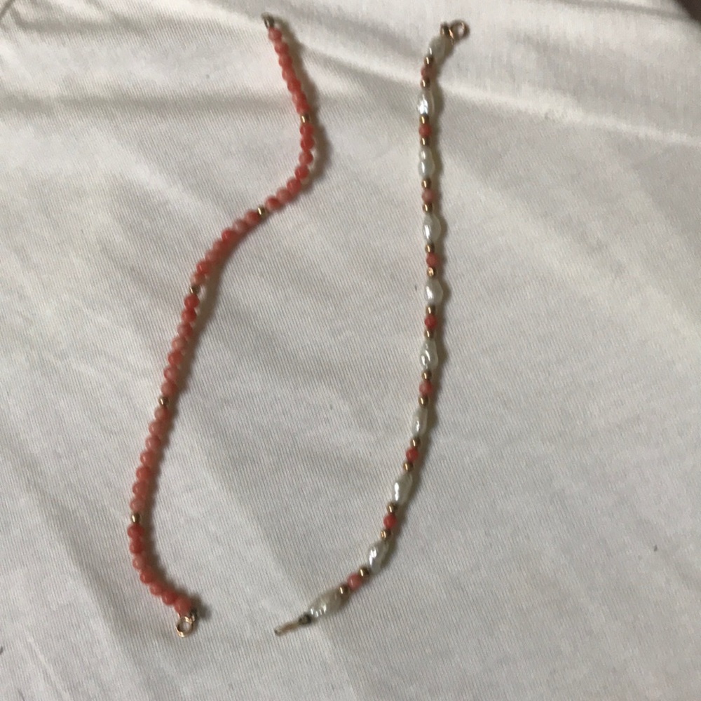 Coral bracelets